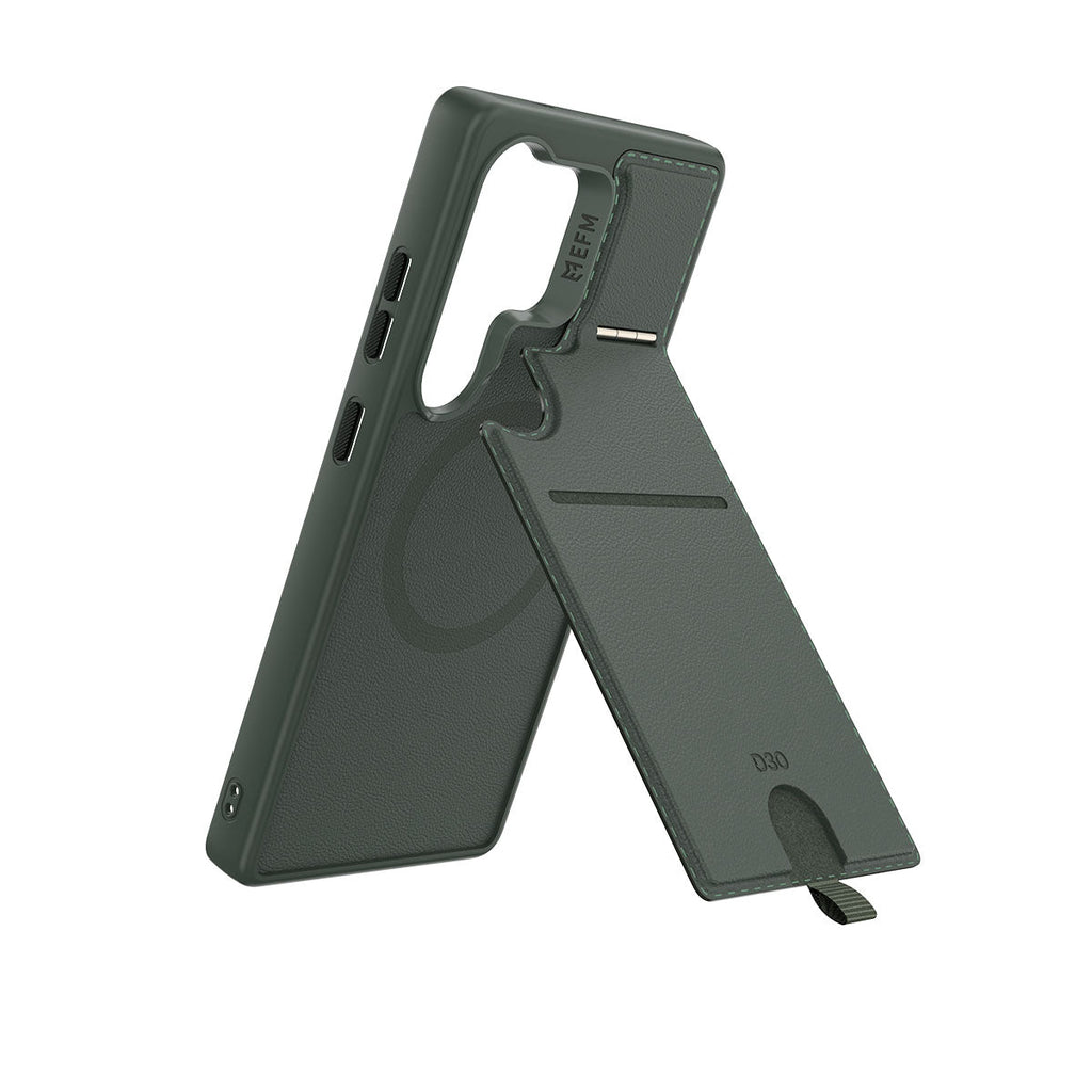 EFM Berlin Wallet Case for Samsung Galaxy S25 Ultra - Green - EFCBLSG296GRN