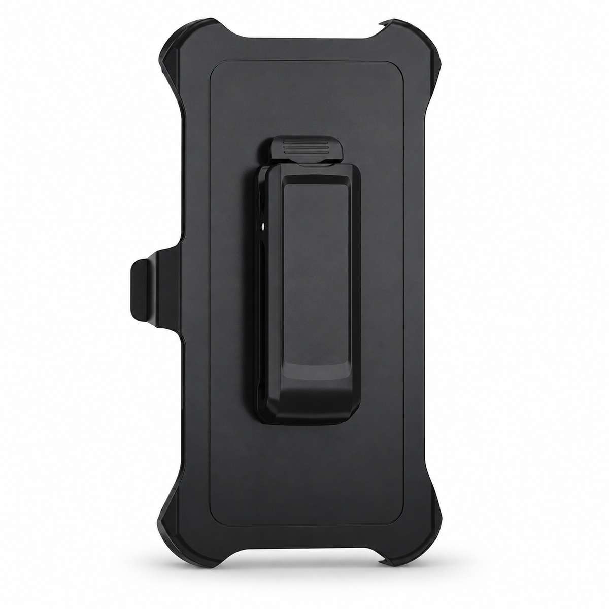 Included black rotating belt clip holster, shown separately