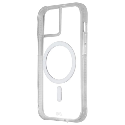 Angled view of the Case-Mate Tough Clear Plus MagSafe CM046756 iPhone 13 case
