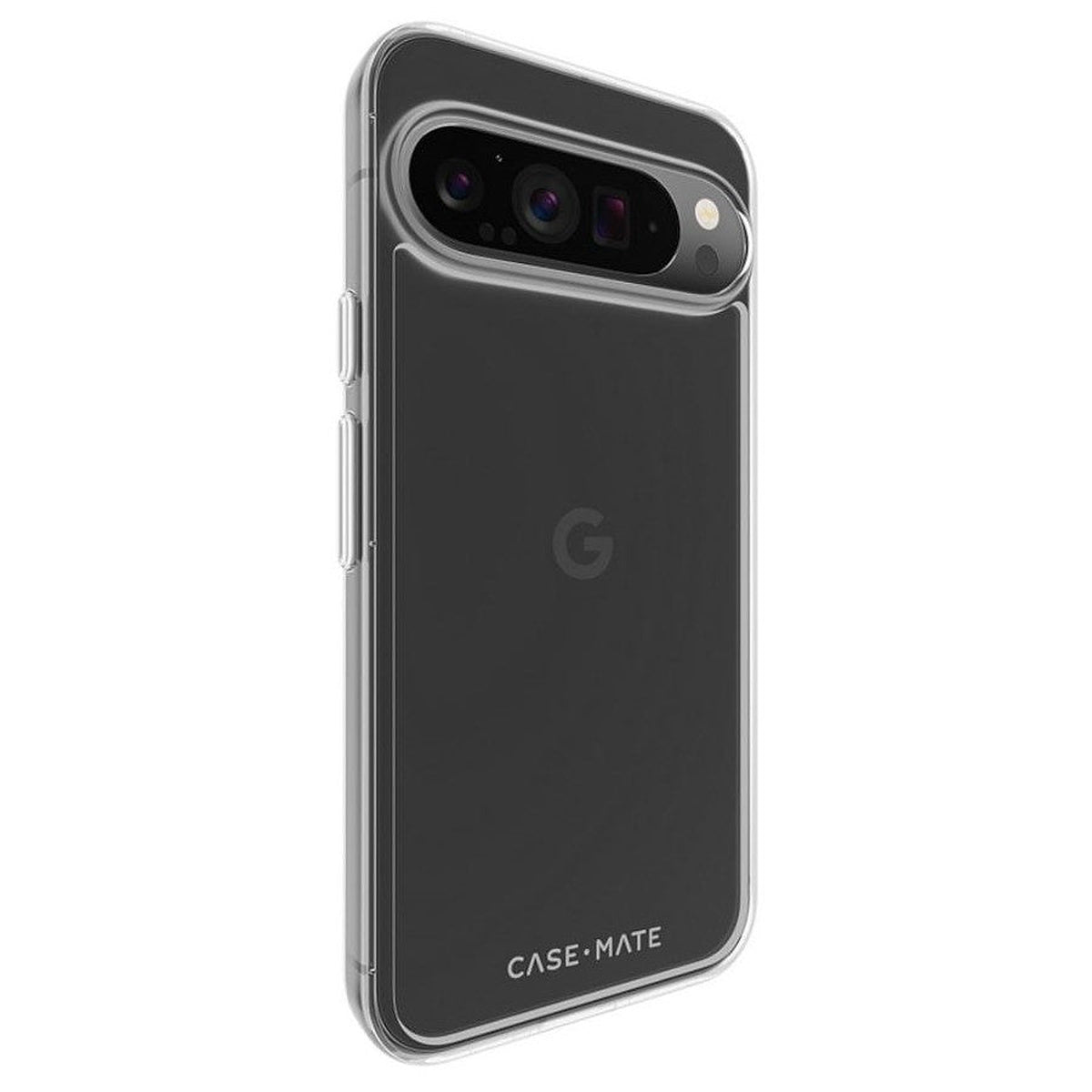 Case-Mate Tough clear Pixel 9 Pro XL case, angled rear view