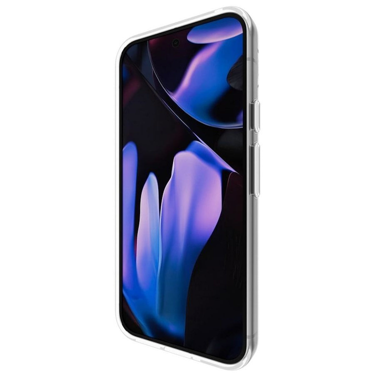 Case-Mate Tough clear Pixel 9 Pro XL case, front view from the button side