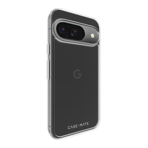 Case-Mate CM053934 Tough Clear case for Google Pixel 9 / 9 Pro, rear view showing button side; phone not included