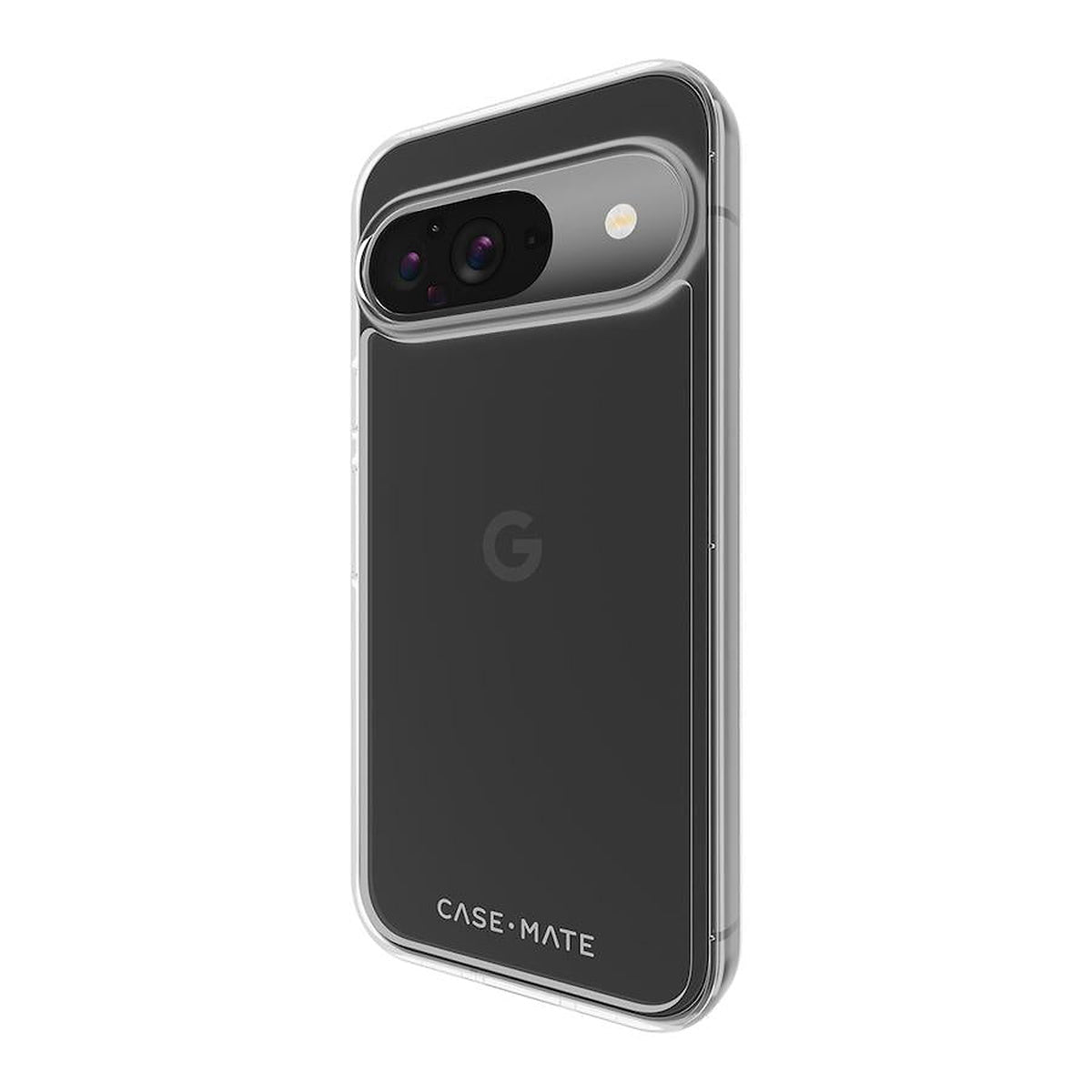 Case-Mate CM053934 Tough Clear case for Google Pixel 9 / 9 Pro, rear view from opposite side; phone not included