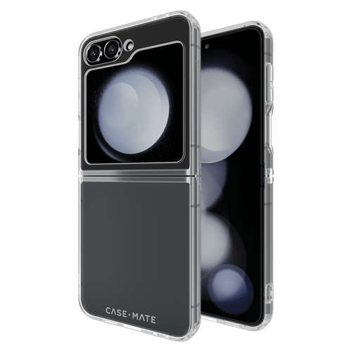 Case-Mate Tough Clear case for Samsung Galaxy Z Flip6, front and rear view