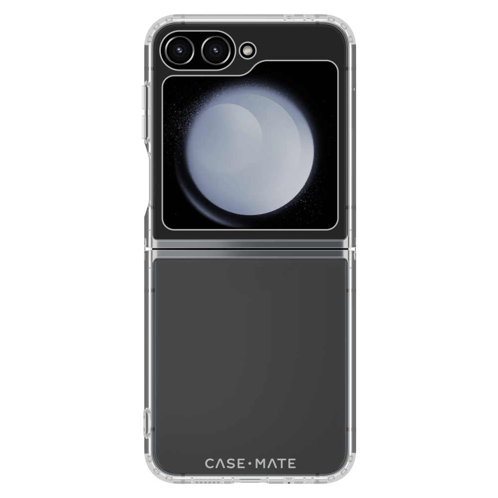 Case-Mate Tough Clear Galaxy Z Flip6 case, rear view