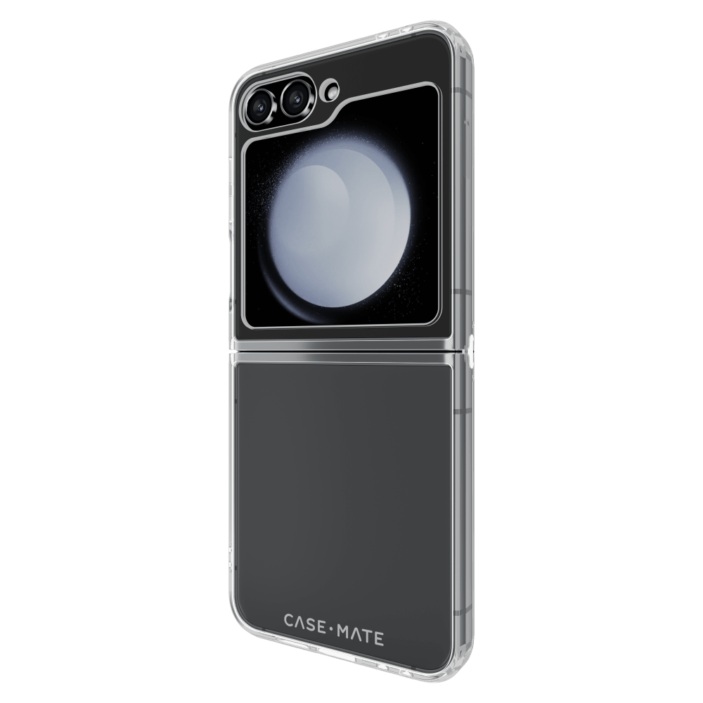 Case-Mate Tough Clear Galaxy Z Flip6 case, right rear angle