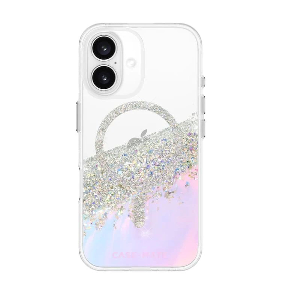 Case-Mate CM054714 Karat MagSafe iPhone 16 case in holographic, rear view
