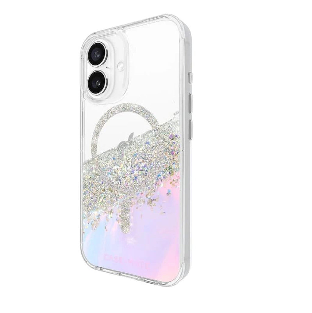 Case-Mate CM054714 Karat MagSafe iPhone 16 case in holographic, right angle