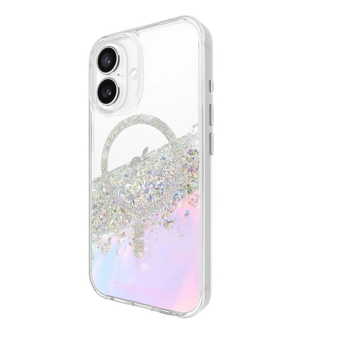 Case-Mate CM054714 Karat MagSafe iPhone 16 case in holographic, right angle