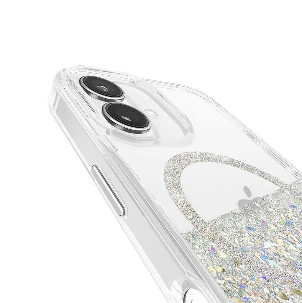 Case-Mate CM054714 Karat MagSafe iPhone 16 case in holographic, camera and MagSafe detail