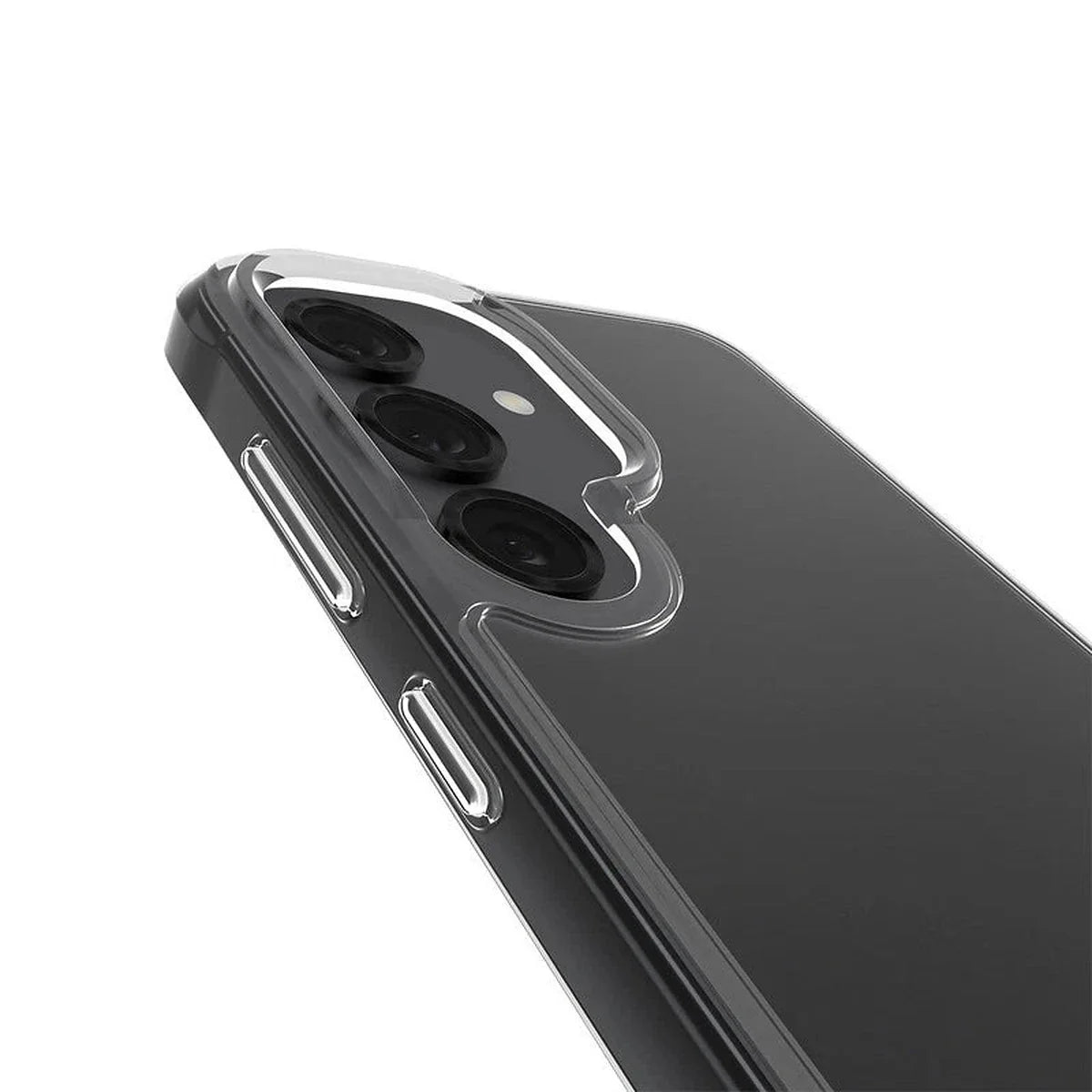 Case-Mate Tough Clear case CM055734 for Samsung Galaxy S25, camera surround and button detail
