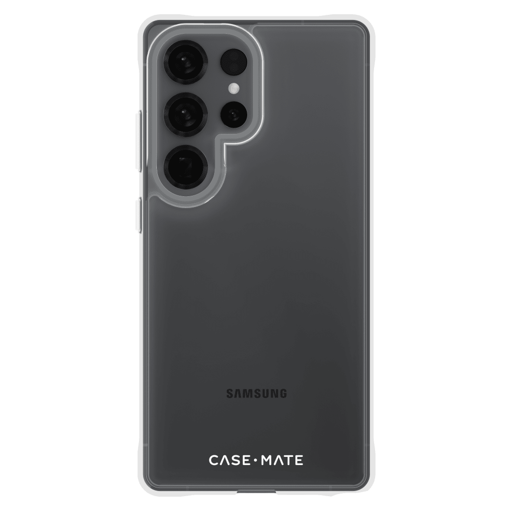 Case-Mate CM055738 Tough Clear case for Samsung Galaxy S25 Ultra – straight rear view with phone
