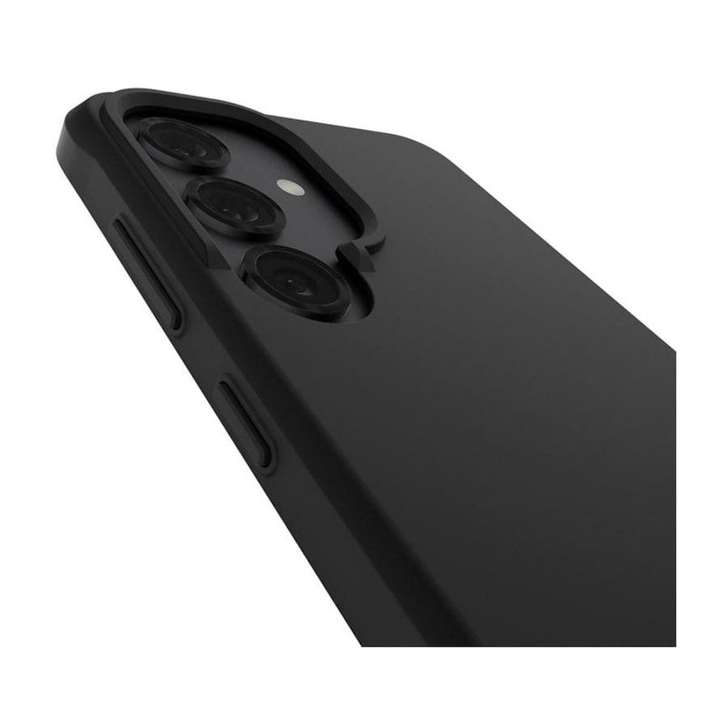 Camera surround and button detail on Case-Mate Tough Black Samsung Galaxy S25 case