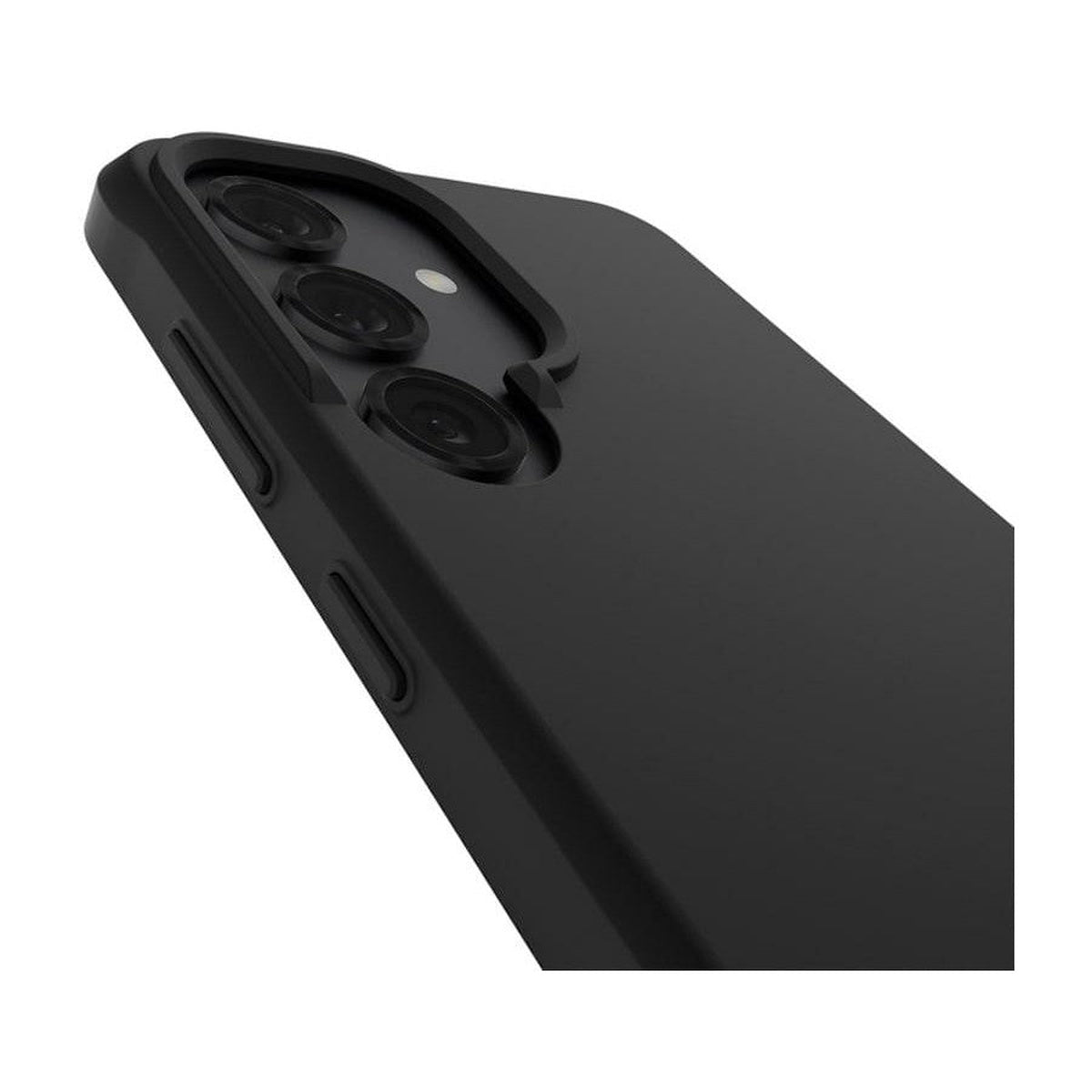 Camera surround and button detail on Case-Mate Tough Black Samsung Galaxy S25 case