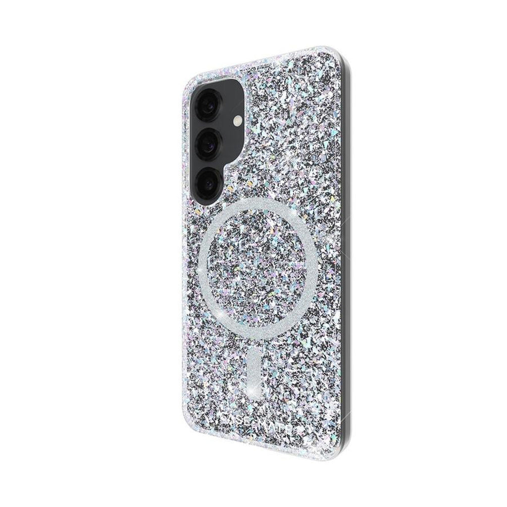 Case-Mate CM055916 Galaxy S25 case, opposite rear angle with magnetic ring