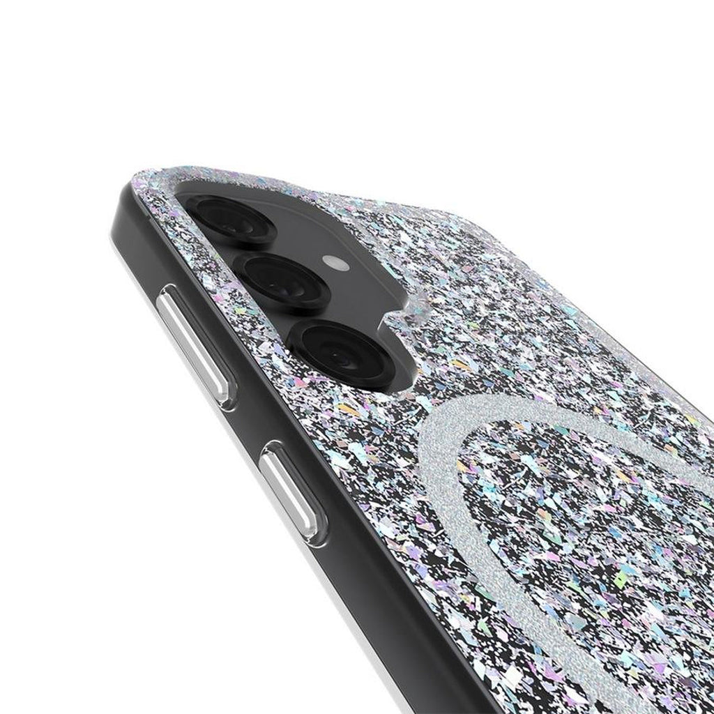 Close-up of Case-Mate Twinkle Disco CM055916 reflective finish and camera opening