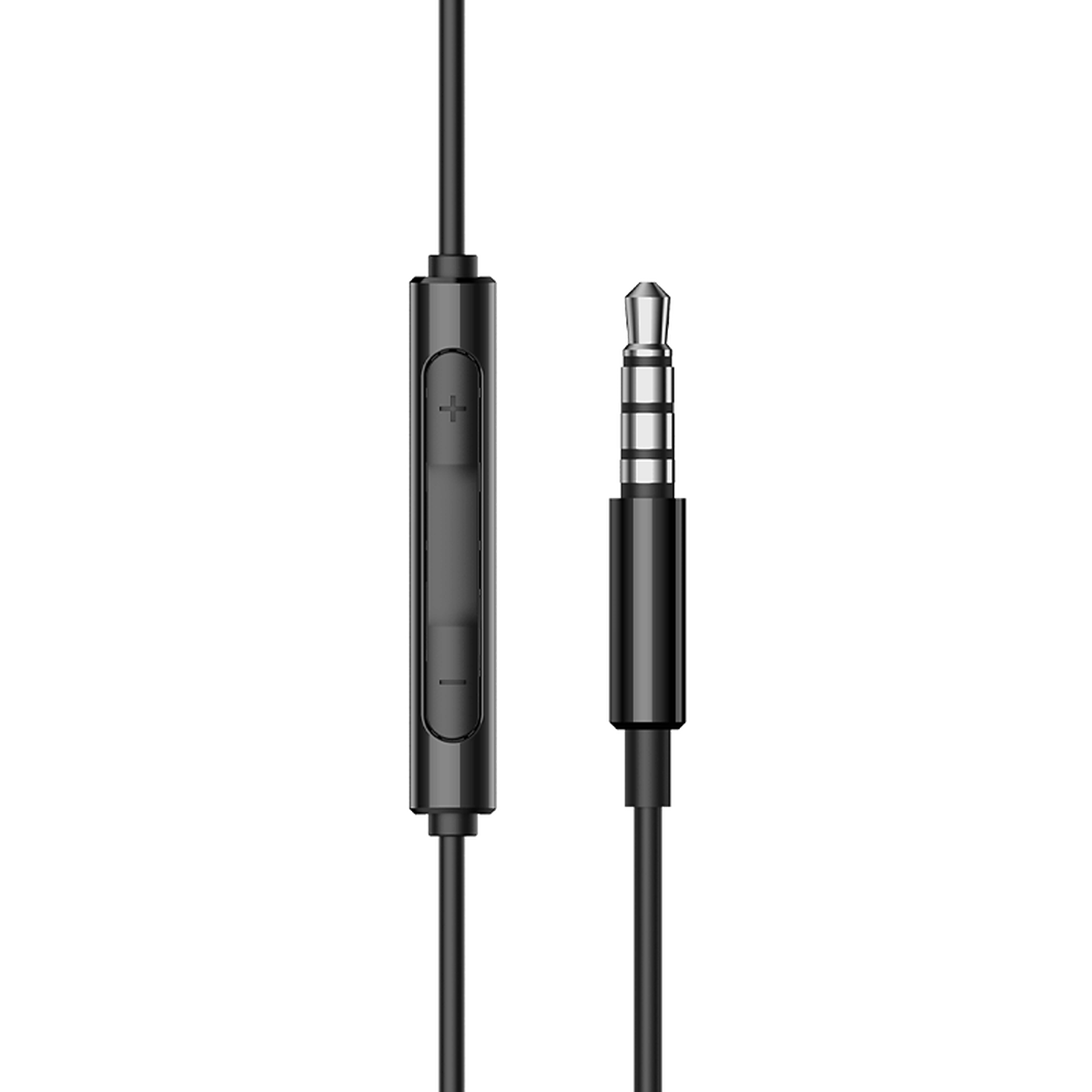 Edifier P205 inline three-button remote and 3.5mm four-pole audio plug