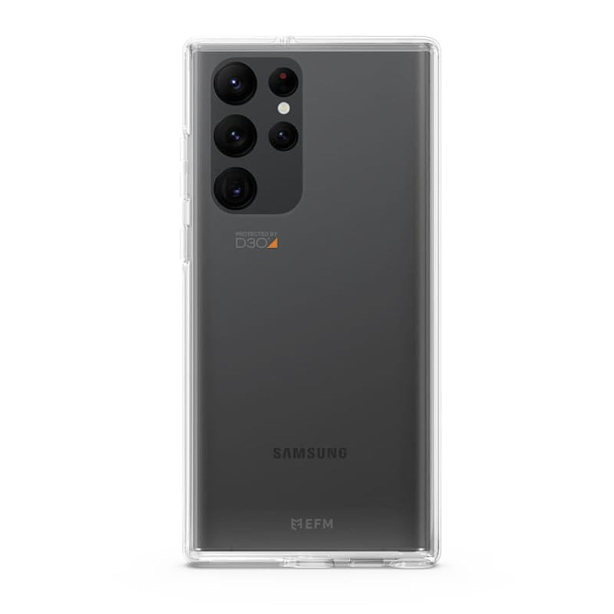 EFM Alta D3O Case for Samsung Galaxy S22 Ultra - Crystal Clear - EFCTASG281CLE