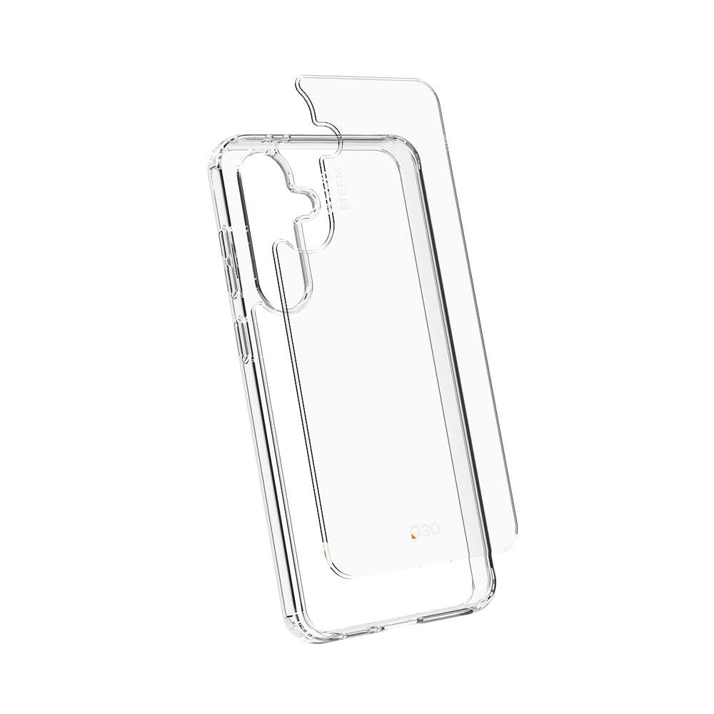 EFM Alaska D3O BIO Clear case for Samsung Galaxy S24 FE, case construction illustration