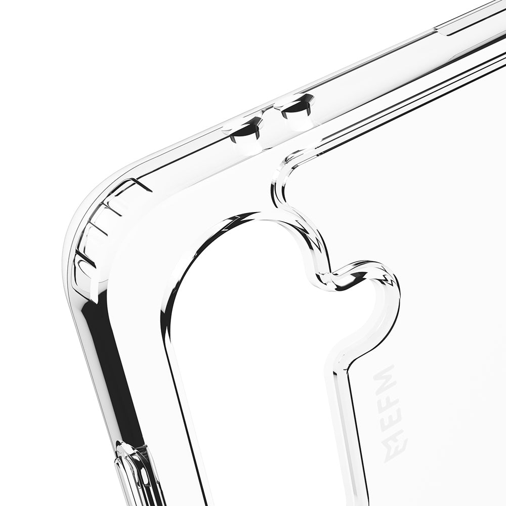 EFM Alaska D3O BIO Clear case, close-up of the corner and camera opening