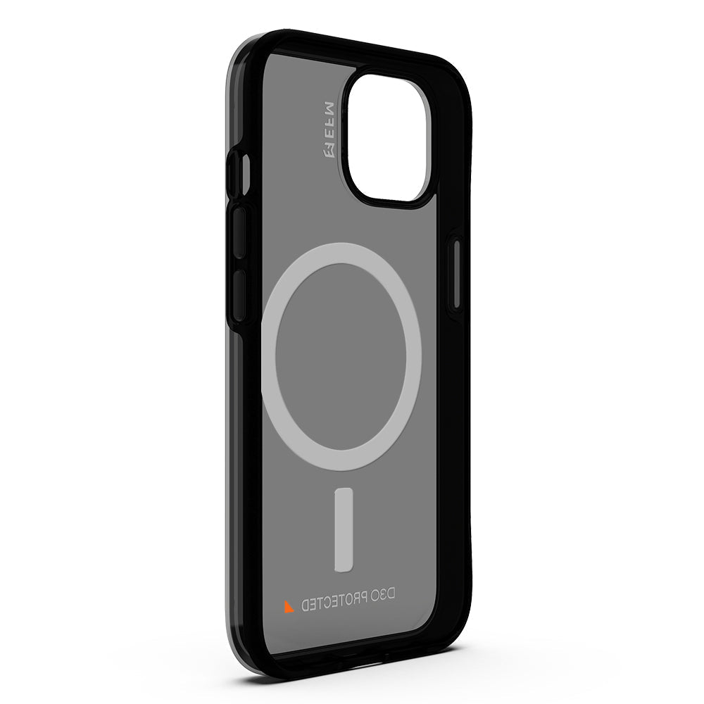 EFM Alta D3O Crystalex Smoke Black case, interior three-quarter view