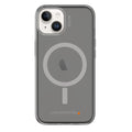 EFM Alta D3O Crystalex Smoke Black case fitted to an iPhone 14 Plus, rear view