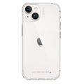 EFM Alta Pure D3O Crystalex Clear iPhone 14 Plus case, rear view fitted to iPhone 14 Plus; phone not included