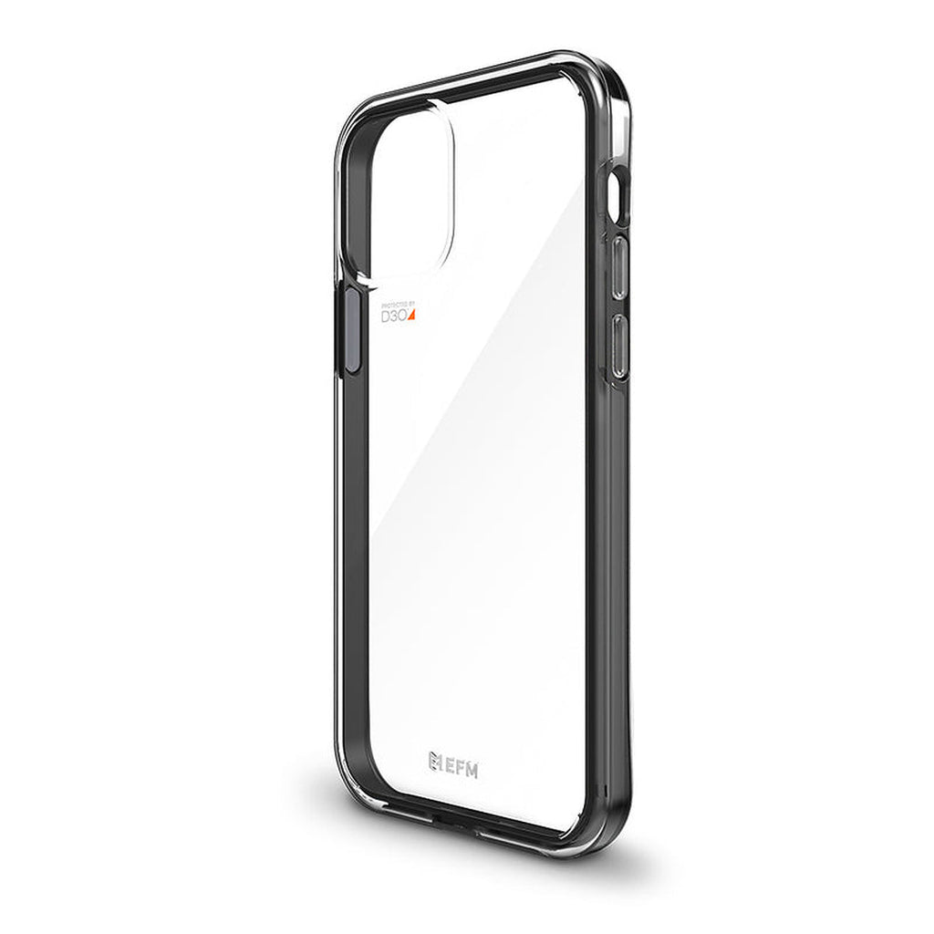 EFM Aspen Slate Grey iPhone 12 Pro Max case, angled rear view