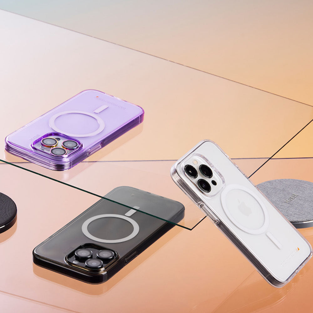 EFM Aspen cases showing the black MagSafe model; other colours and phones not included