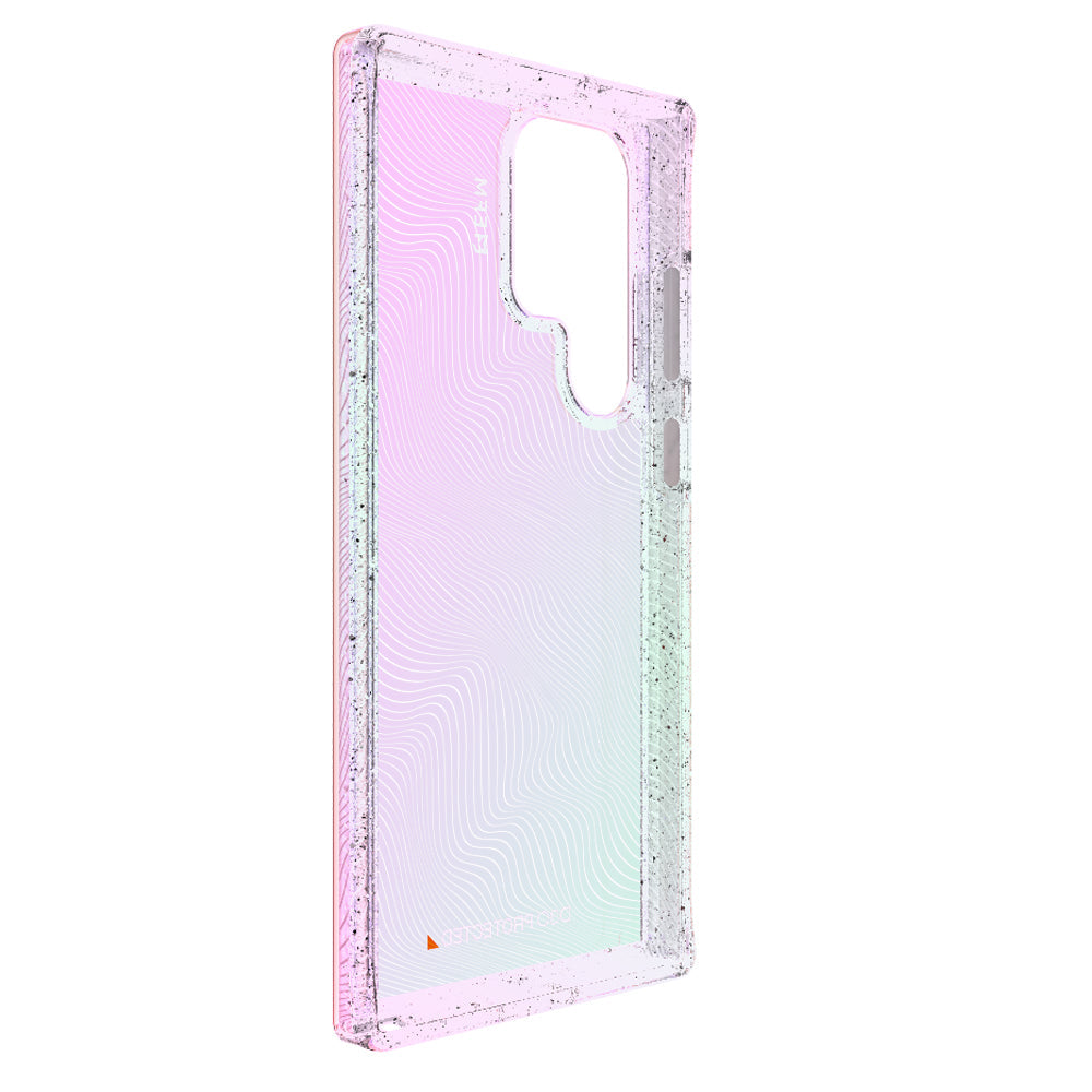 EFM Aspen Samsung Galaxy S23 Ultra Glitter Pearl case, angled interior view