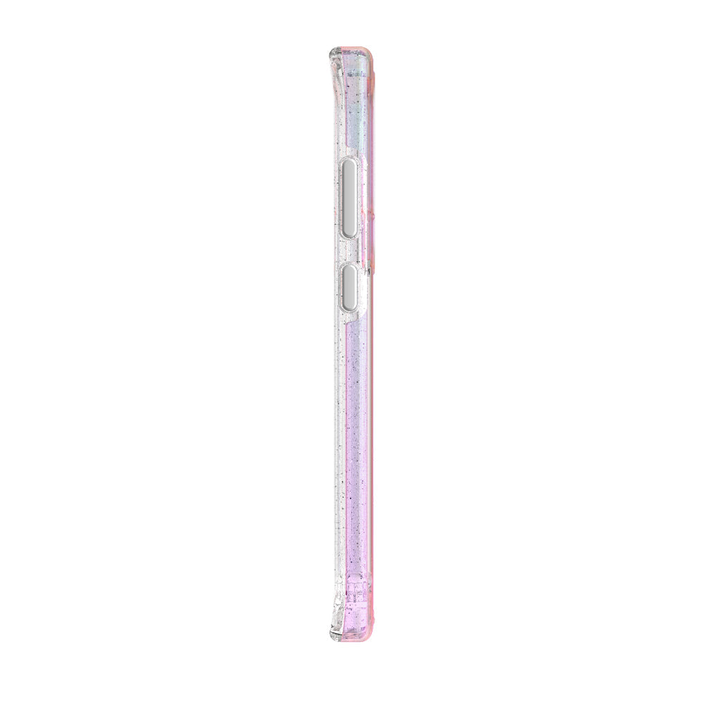 Side profile of the EFM Aspen Galaxy S23 Ultra Glitter Pearl case