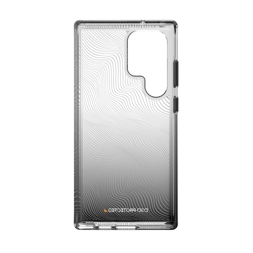 EFM Aspen D3O Crystalex Samsung Galaxy S23 Ultra case in Black Gradient, interior view