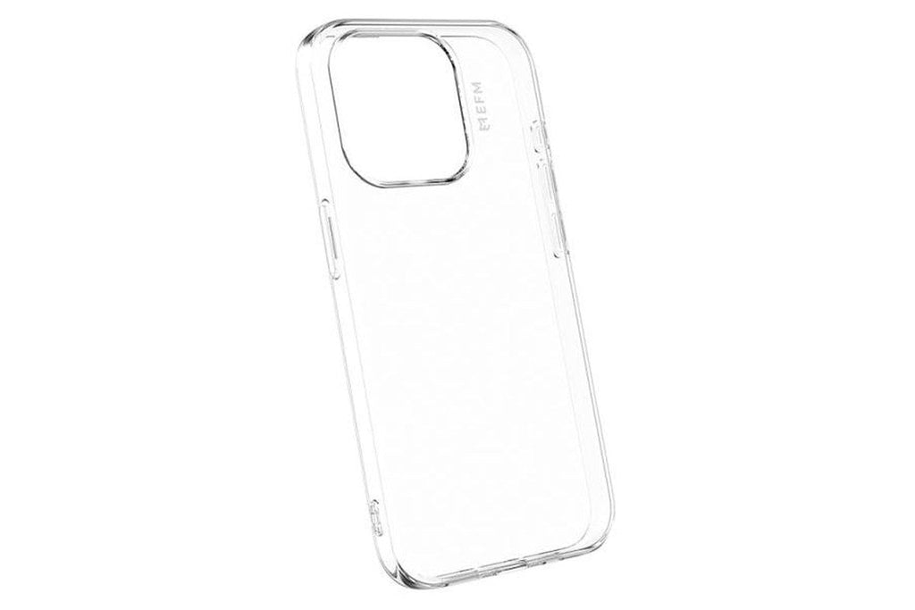 EFM Baltoro iPhone 15 Pro Max clear case, angled interior view