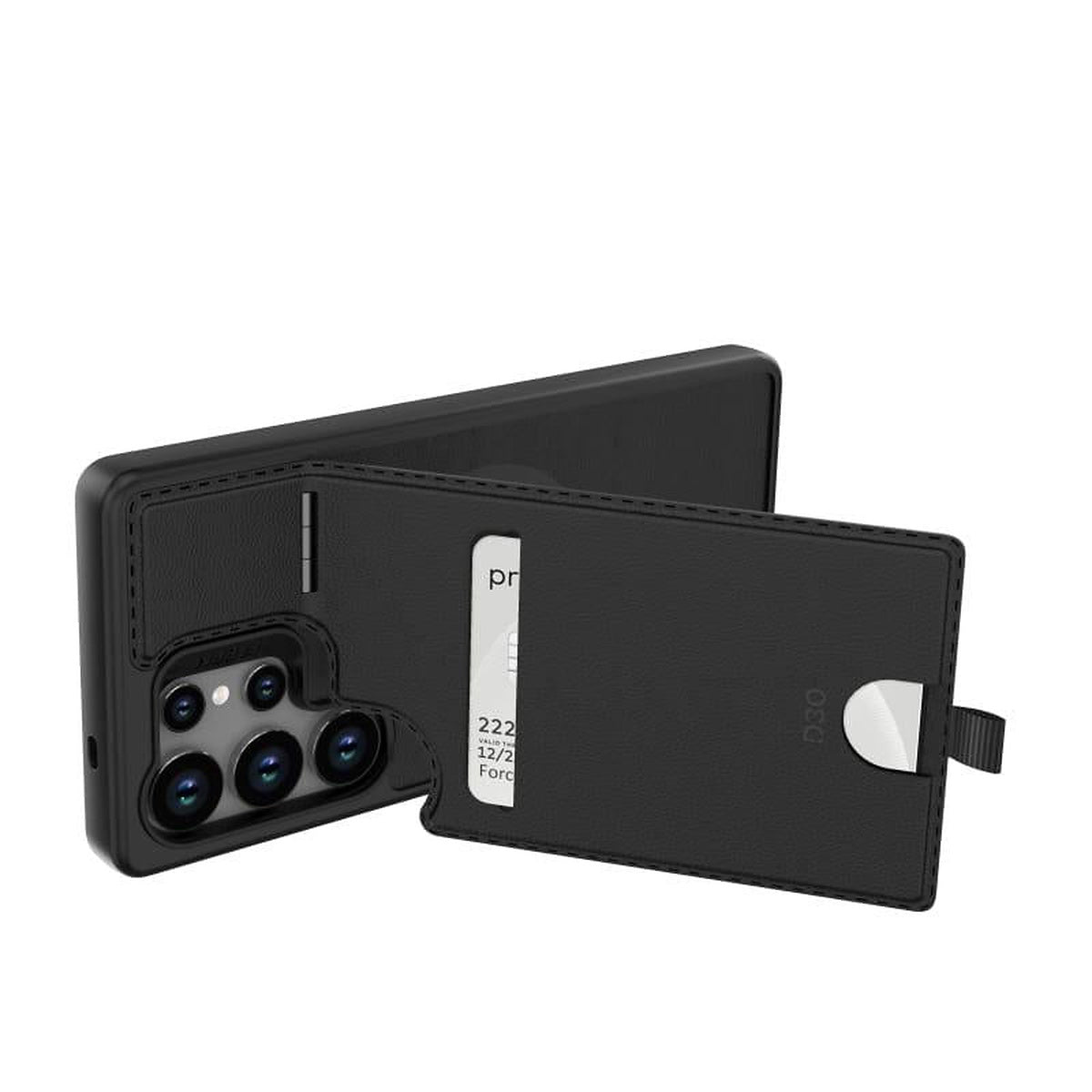 EFM Berlin Galaxy S25 Ultra Black wallet case - product view 2