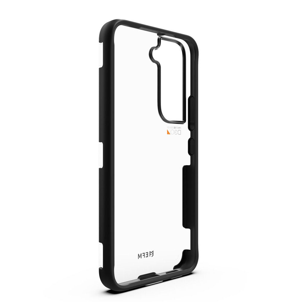 Angled interior view of the EFM Cayman Carbon Galaxy S22 Plus case