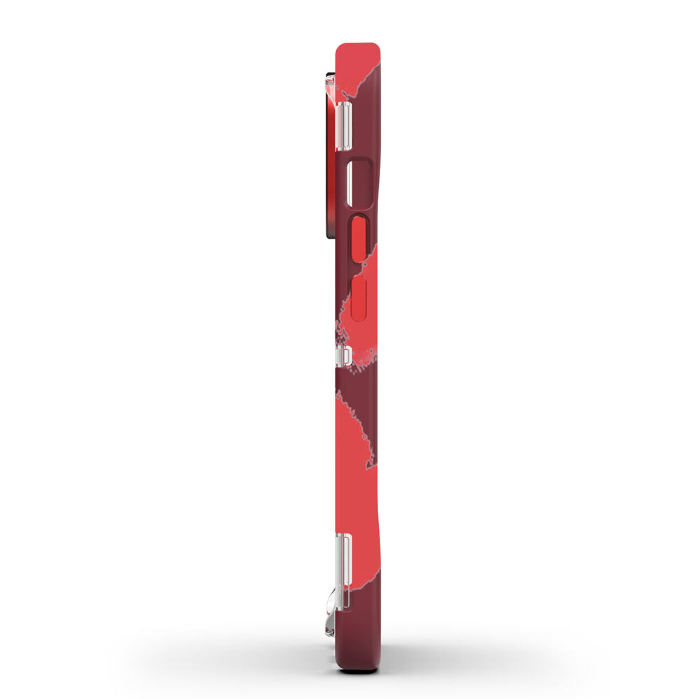 Slim side profile of the EFM Cayman Thermo Fire case for iPhone 13 Pro