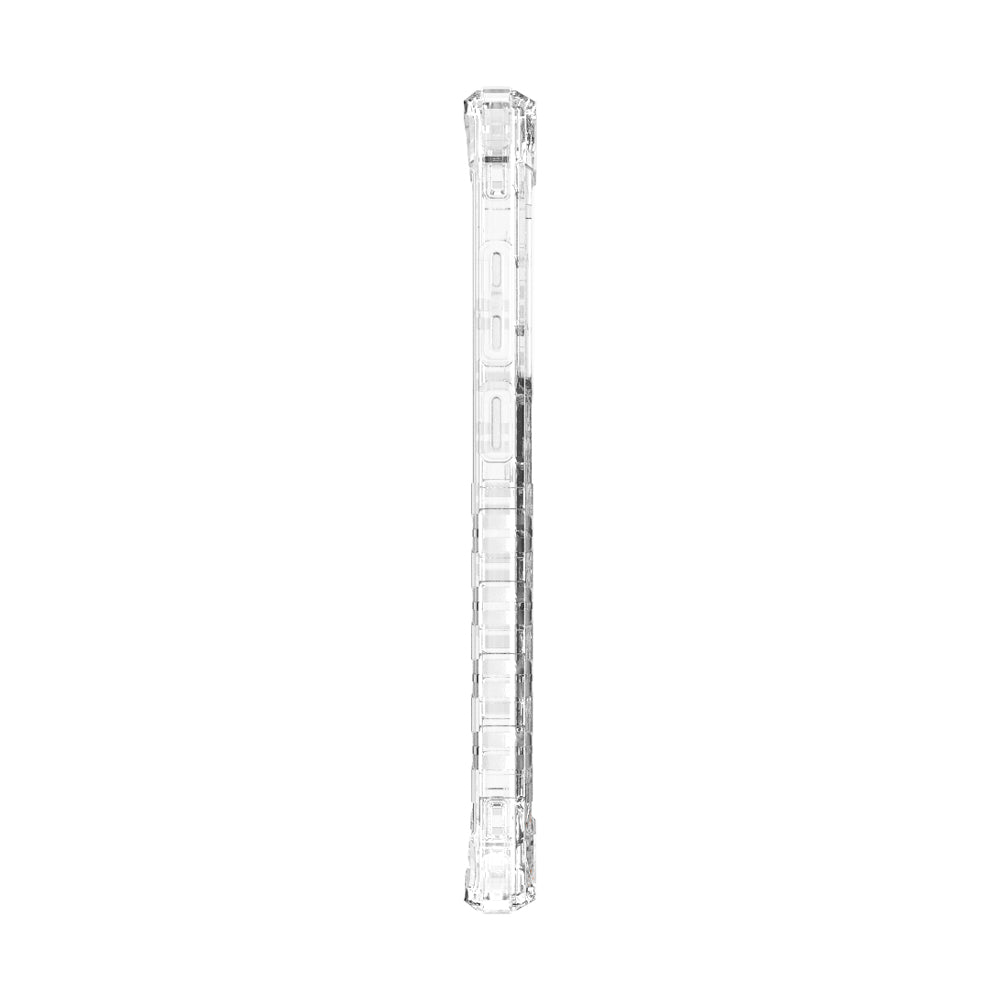 Slim side profile of the EFM Dakar Galaxy S23 Ultra Crystal Clear case