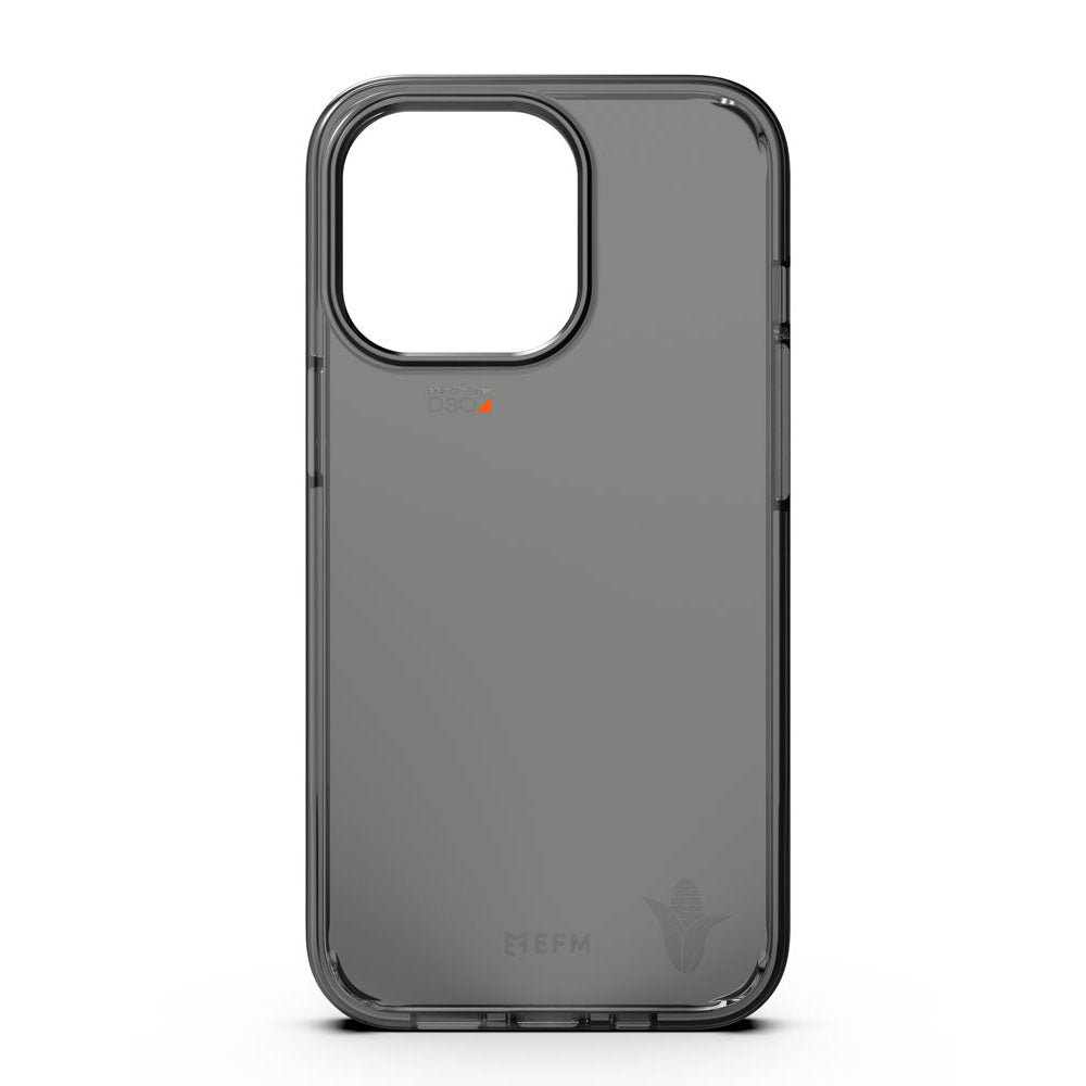 EFM Bio+ D3O case for iPhone 12 Pro Max and iPhone 13 Pro Max in Smoke Clear EFBIOAE193SMC – rear view