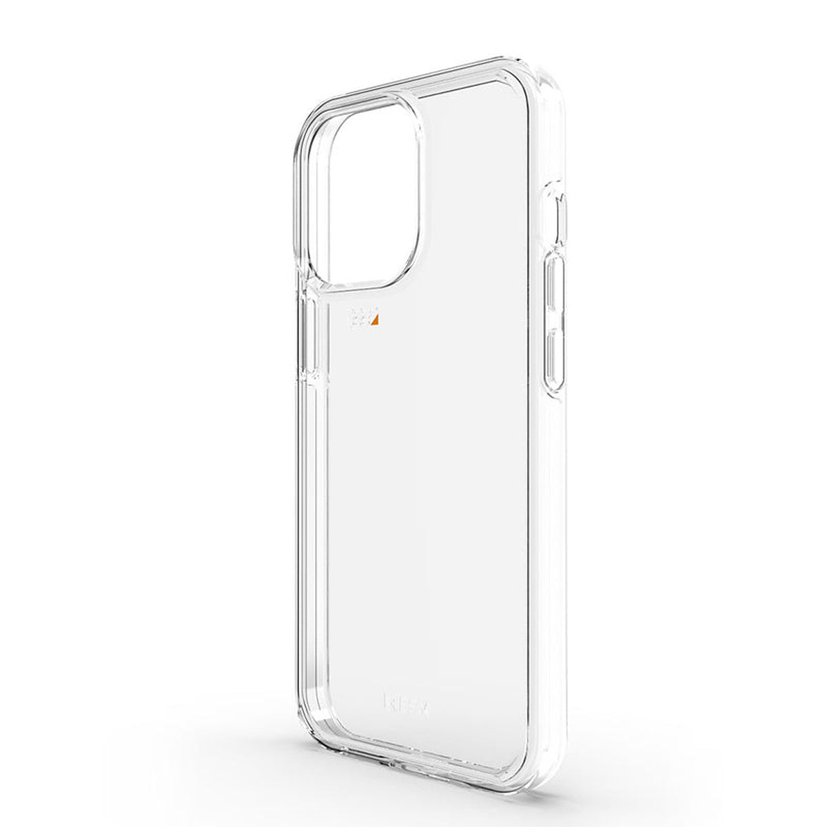 EFM Alaska Clear iPhone 12 and 13 Pro Max case, angled rear view