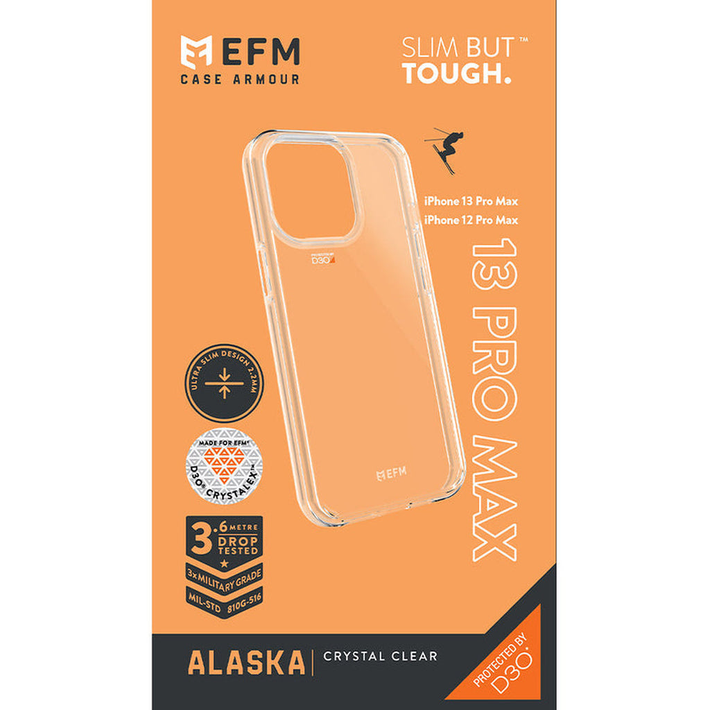 EFM Alaska Clear iPhone 12 and 13 Pro Max case, manufacturer retail packaging