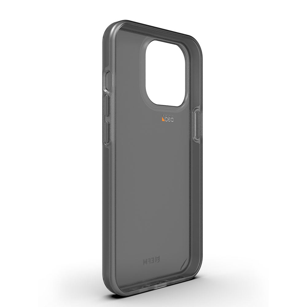 EFM Alaska D3O Crystalex Smoke Black case for iPhone 13 Pro EFCALAE194SMB - Angled interior view