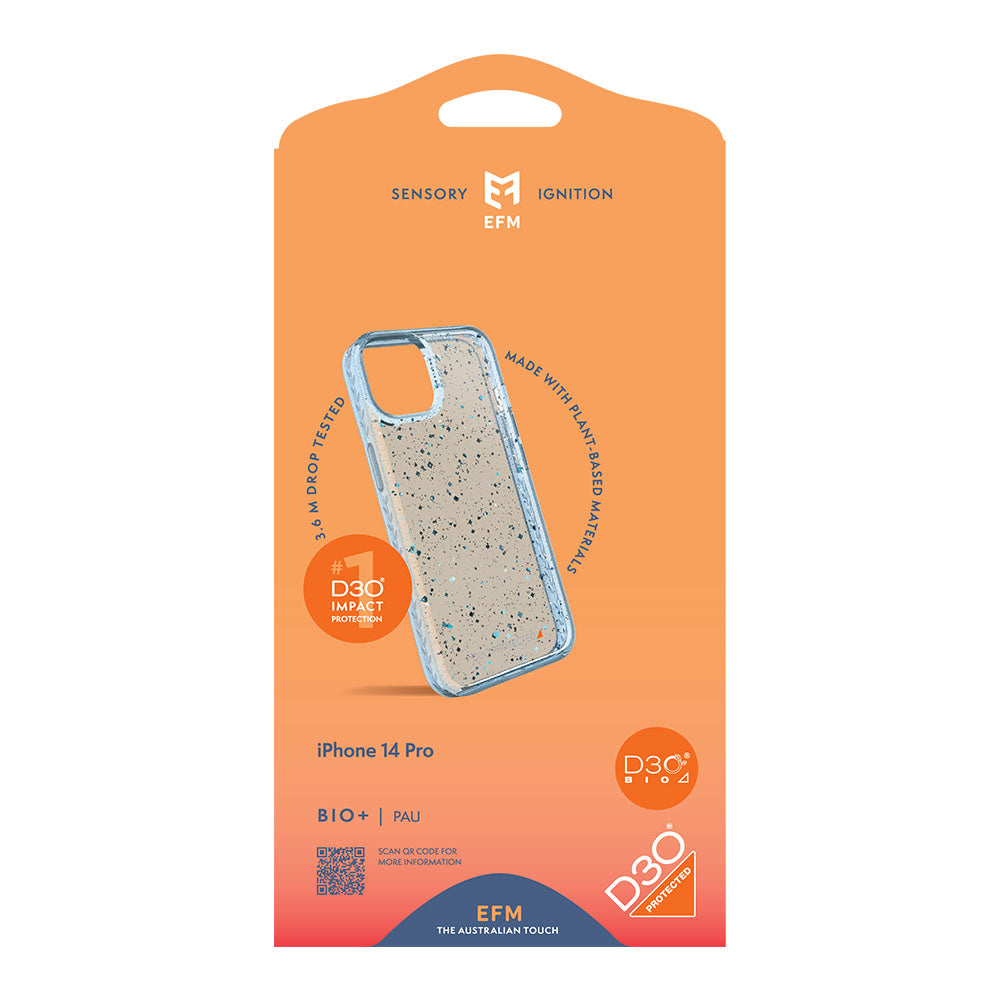 EFM Bio+ D3O Bio Pau case for iPhone 14 Pro EFCBIAE196PAU - Retail packaging