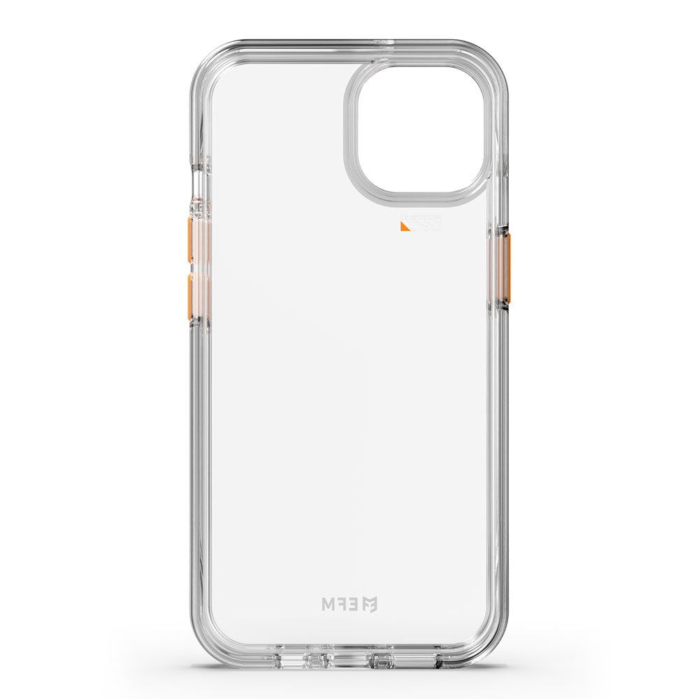 EFM Aspen D3O Crystalex case in Clear for iPhone 13 mini and iPhone 12 mini, interior view — EFCDUAE191CLE