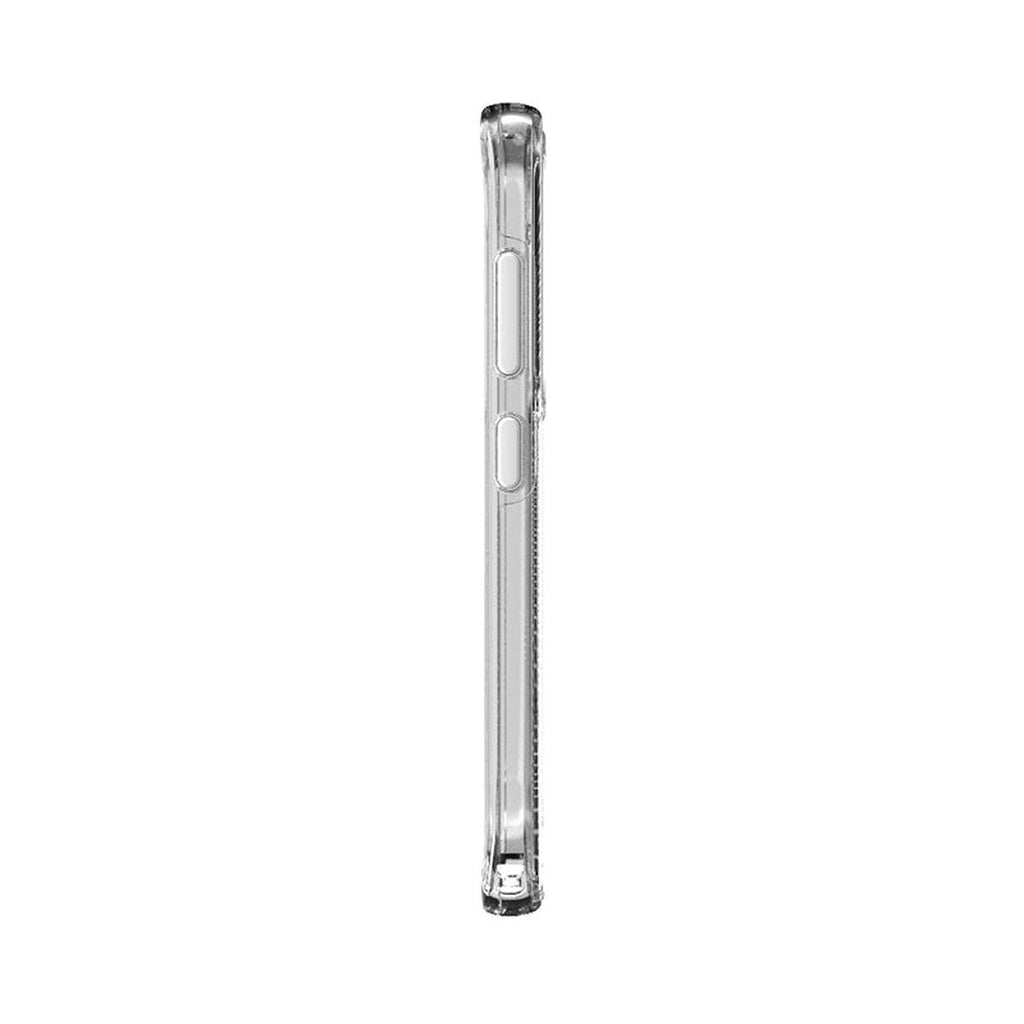 EFM Aspen Crystal Clear Samsung Galaxy S23 Plus case, button side profile