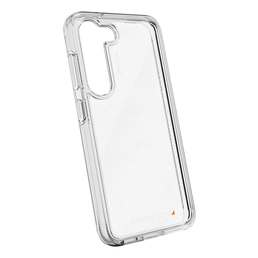 EFM Aspen Crystal Clear Samsung Galaxy S23 Plus case, opposite angled view