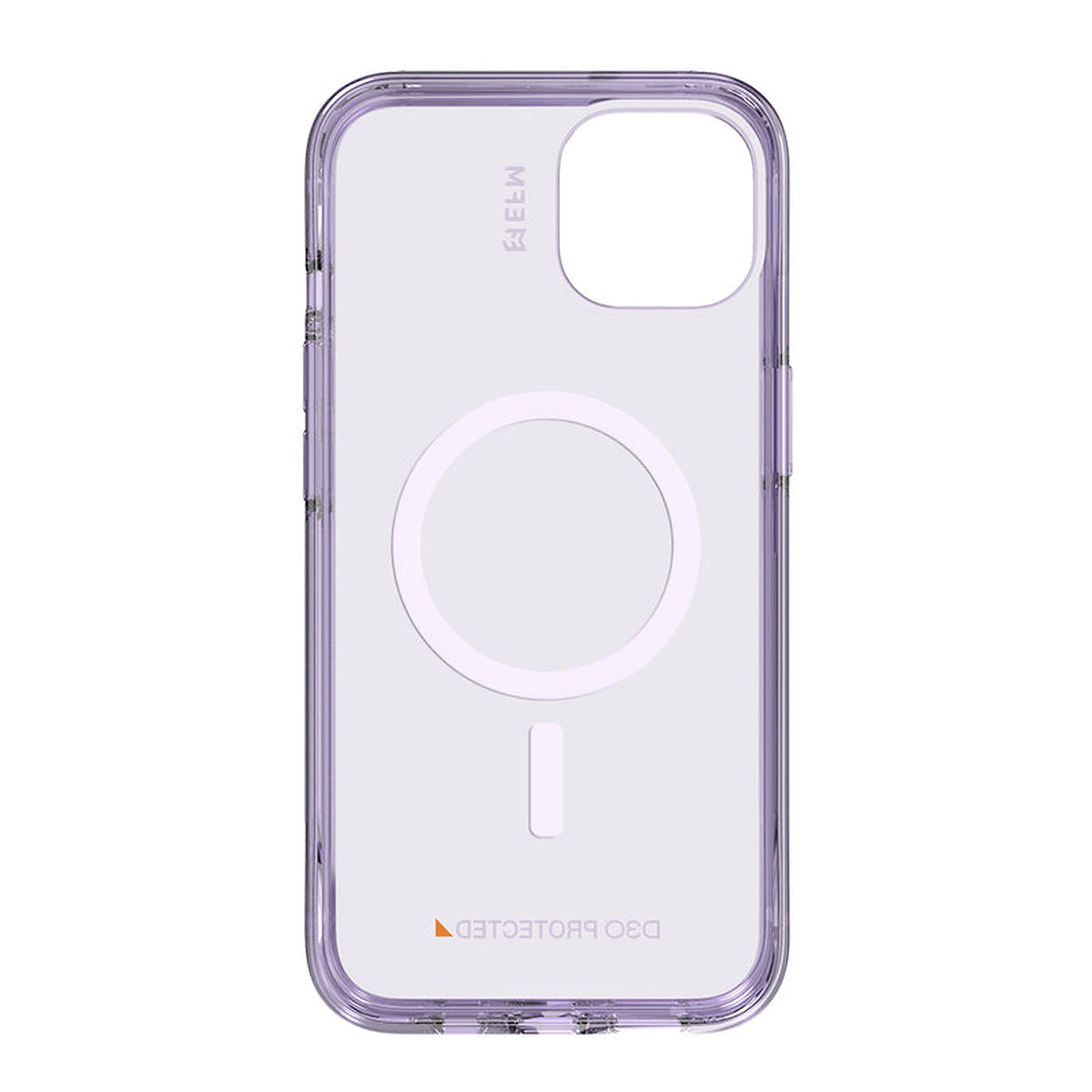 EFM Alta Purple iPhone 13 and 14 case, straight inside view
