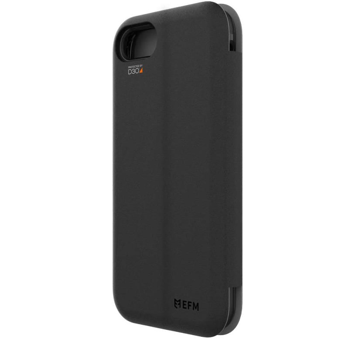 EFM Miami Wallet Case EFCTFAE149JET in Jet Black - rear right angle