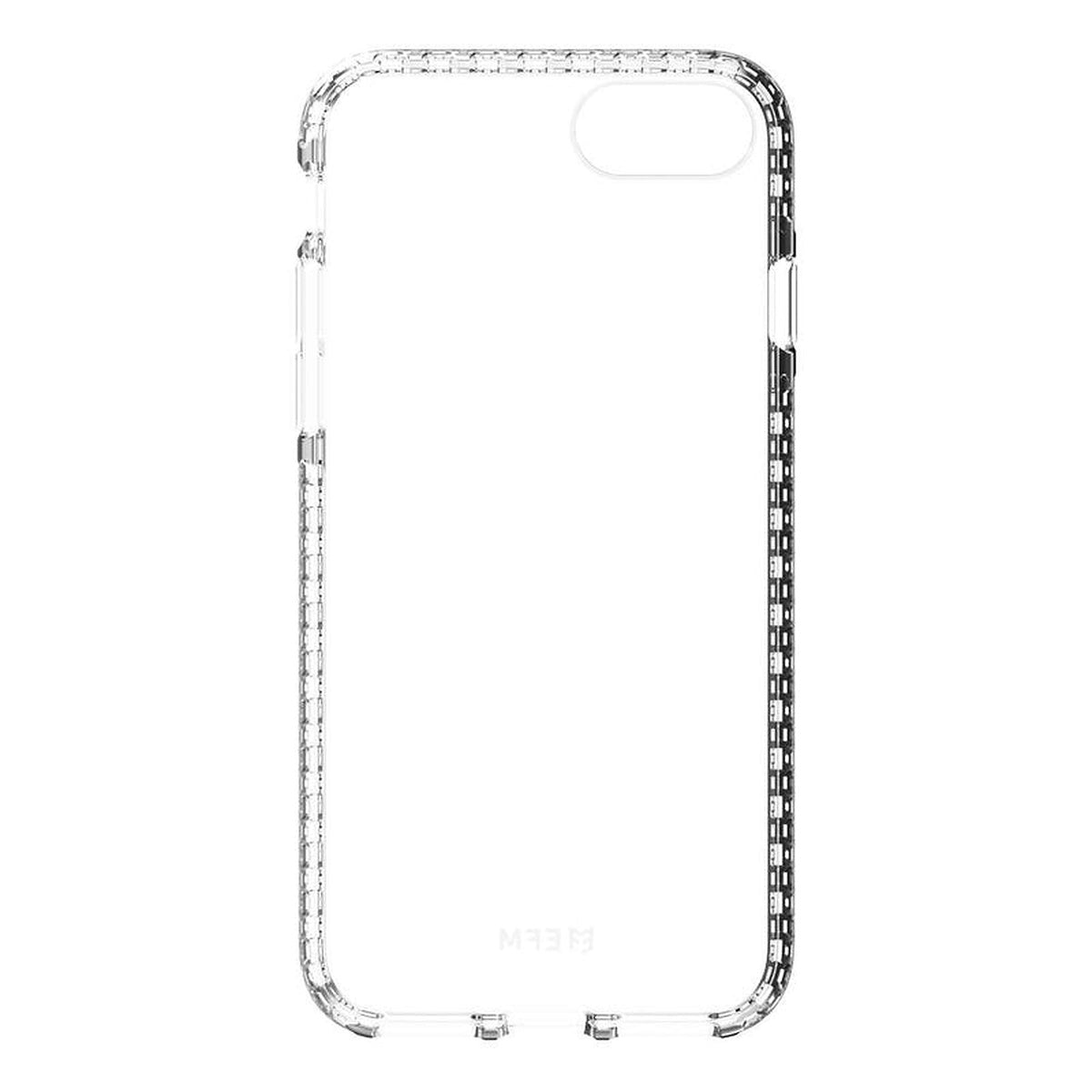 EFM Zurich clear iPhone case, straight-on interior view