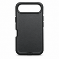 Black heavy duty case for iPhone 17 Air, case only on white background