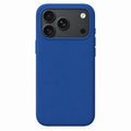 Mobile Cove Deep Blue soft-touch case for iPhone 18 Pro — digitally prepared rear-view product visualisation